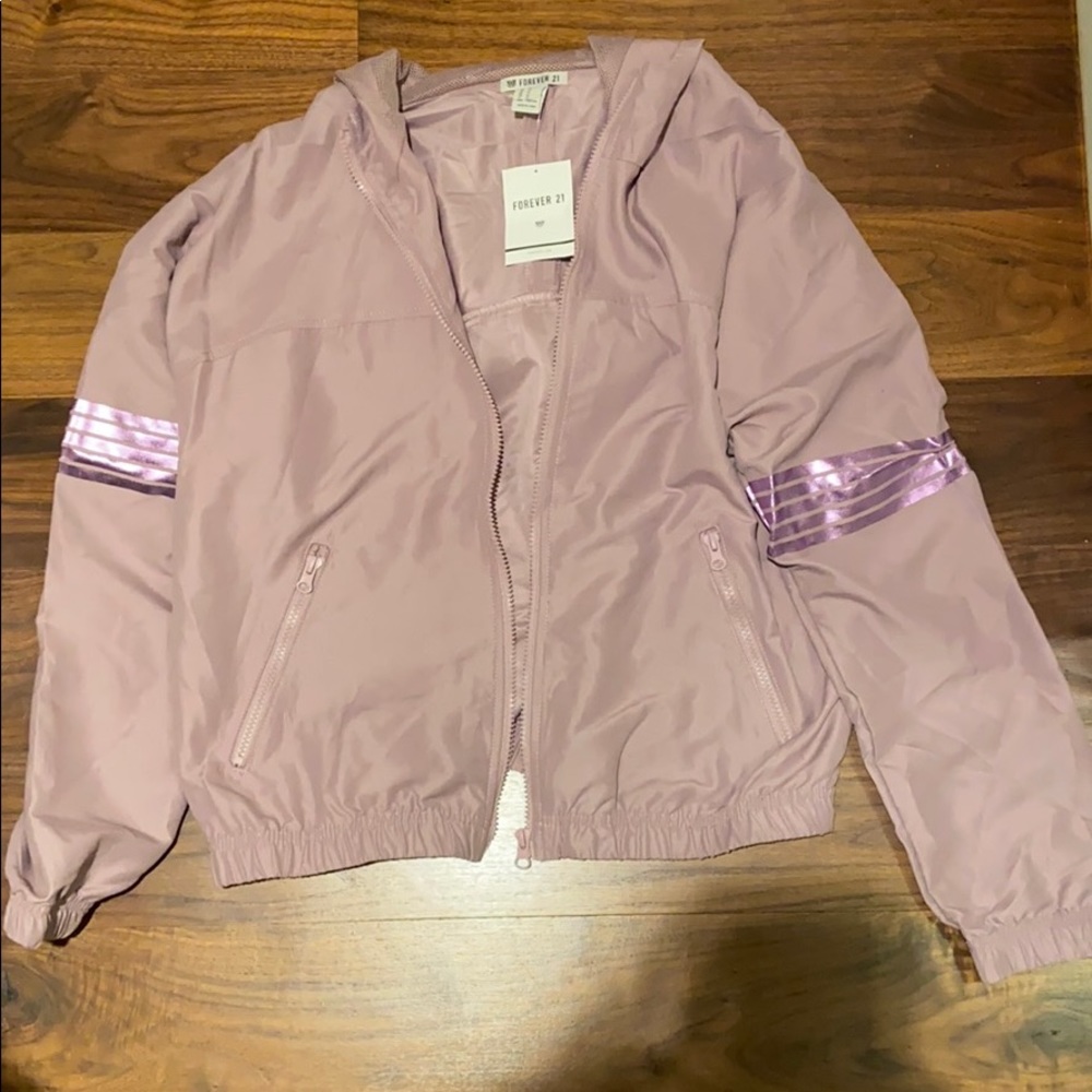 NWT Forever 21 Purple Athletic Jacket